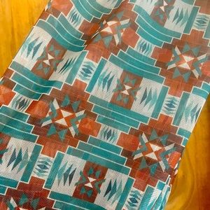 New western style top with mesh sleeves